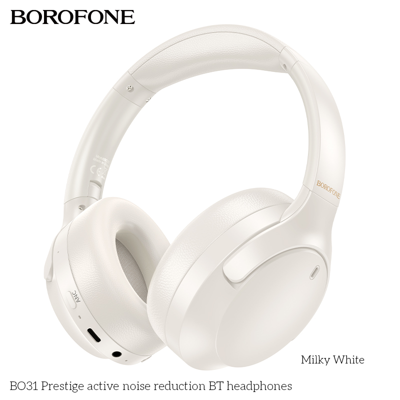 BOROFONE BO31 Prestige over-ear headphones ANC button NZ